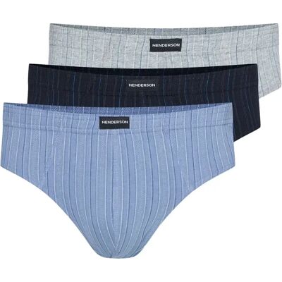 Slip Henderson Classic (x3) Turquoise L - Publicité Slip Henderson Classic (x3) Turquoise L - Publicité