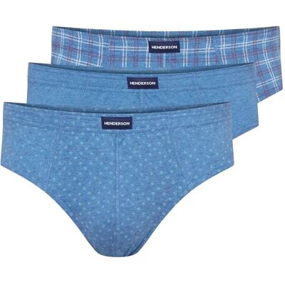 Slip Henderson Classic (x3) Turquoise M - Publicité Slip Henderson Classic (x3) Turquoise M - Publicité