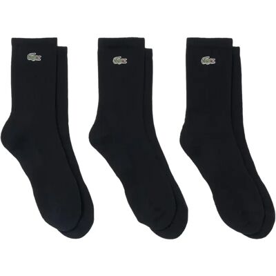 Chaussettes classique Lacoste Core Performance (x3) Noir 43/46 - Publicité Chaussettes classique Lacoste Core Performance (x3) Noir 43/46 - Publicité