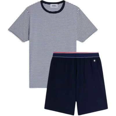 Ensemble de pyjama Le Slip Français Jeason Bleu M - Publicité Ensemble de pyjama Le Slip Français Jeason Bleu M - Publicité