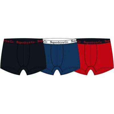 Boxer Superdry (x3) Bleu M - Publicité Boxer Superdry (x3) Bleu M - Publicité