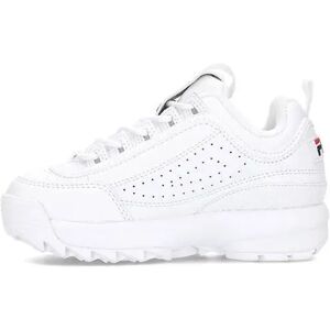 Chaussures Enfants Fila Disruptor en Cuir Blanc - Trainers - Publicité Chaussures Enfants Fila Disruptor en Cuir Blanc - Trainers - Publicité