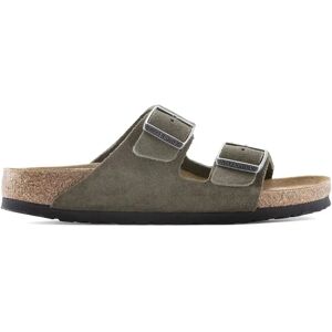 Claquettes cuir suédé Birkenstock Arizona Vert 38 Étroit - Publicité Claquettes cuir suédé Birkenstock Arizona Vert 38 Étroit - Publicité