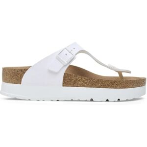 Tongs femme Birkenstock Gizeh PAP Flex Platform Birko-Flor Blanc 41 - Publicité Tongs femme Birkenstock Gizeh PAP Flex Platform Birko-Flor Blanc 41 - Publicité