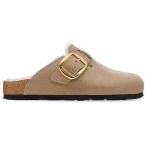 Sabots femme Birkenstock Boston Big Buckle Shearling Beige 36 Étroit - Publicité Sabots femme Birkenstock Boston Big Buckle Shearling Beige 36 Étroit - Publicité