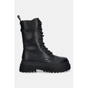 Bottines femme Buffalo Pluto Lace Up Mid Noir 37 - Publicité Bottines femme Buffalo Pluto Lace Up Mid Noir 37 - Publicité