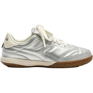 Baskets en cuir lamé Diadora Gold Indoor Metallic Argenté 41 - Publicité Baskets en cuir lamé Diadora Gold Indoor Metallic Argenté 41 - Publicité