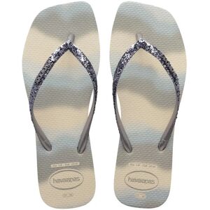 Tongs de fête carrées fines à paillettes femme Havaianas Party Beige 41/42 - Publicité Tongs de fête carrées fines à paillettes femme Havaianas Party Beige 41/42 - Publicité