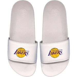 ISlide Claquettes Los Angeles Lakers Motto Blanc 44/45 - Publicité ISlide Claquettes Los Angeles Lakers Motto Blanc 44/45 - Publicité