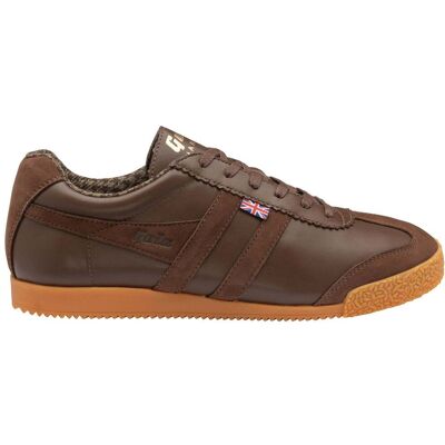 Baskets Gola Harrier Tweed Marron 43 - Publicité Baskets Gola Harrier Tweed Marron 43 - Publicité