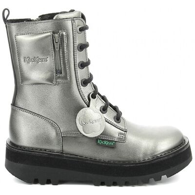 Bottines femme Kickers Kick Pocket Gris 36 - Publicité Bottines femme Kickers Kick Pocket Gris 36 - Publicité