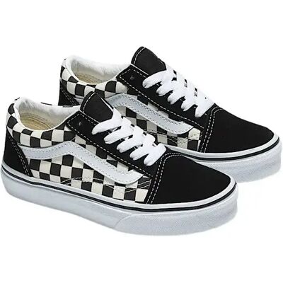 Baskets toile et cuir enfant Vans Old Skool Noir 27,5 - Publicité Baskets toile et cuir enfant Vans Old Skool Noir 27,5 - Publicité