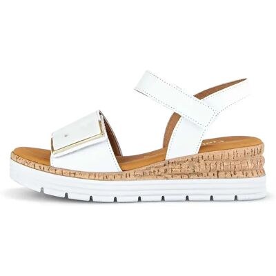 Sandales compensées femme Gabor Comfort Blanc 39 - Publicité Sandales compensées femme Gabor Comfort Blanc 39 - Publicité