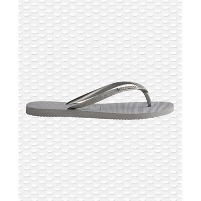 Tongs femme Havaianas Slim Glitter II Gris 31/32 - Publicité Tongs femme Havaianas Slim Glitter II Gris 31/32 - Publicité