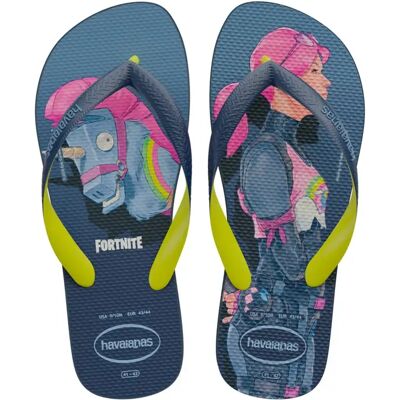 Tongs Havaianas Top Fortnite Bleu 41/42 - Publicité Tongs Havaianas Top Fortnite Bleu 41/42 - Publicité
