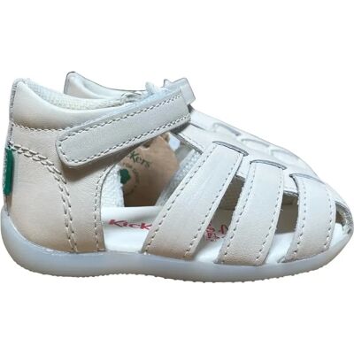 Sandales bébé Kickers Bigflo-2 Blanc 27 - Publicité Sandales bébé Kickers Bigflo-2 Blanc 27 - Publicité