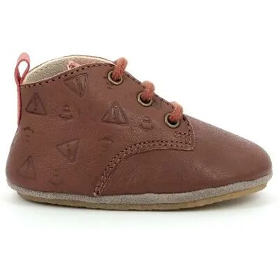 Chaussons bébé Aster layas fantaisie Marron 21/22 - Publicité Chaussons bébé Aster layas fantaisie Marron 21/22 - Publicité