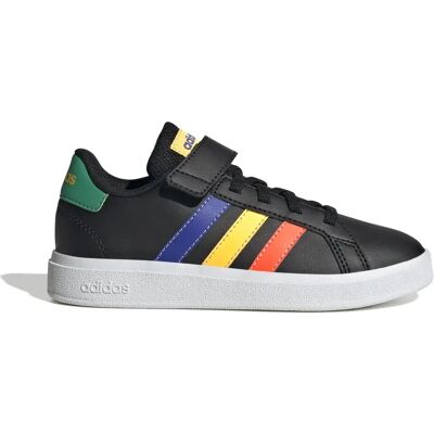 Baskets lacets élastiques et sangle supérieure enfant adidas Grand Court Noir 31 - Publicité Baskets lacets élastiques et sangle supérieure enfant adidas Grand Court Noir 31 - Publicité