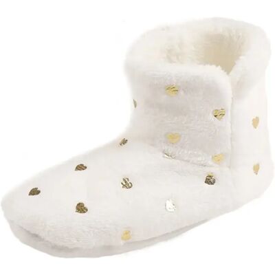 Chaussons femme Admas Gold Blanc S (36/37) - Publicité Chaussons femme Admas Gold Blanc S (36/37) - Publicité