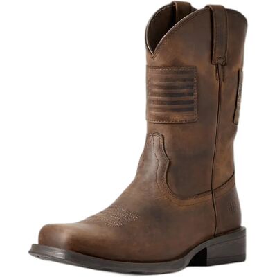 Bottes western Ariat Rambler Patriot Marron 43 - Publicité Bottes western Ariat Rambler Patriot Marron 43 - Publicité