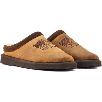 Pantoufles Ariat Patriot Marron 47 - Publicité Pantoufles Ariat Patriot Marron 47 - Publicité