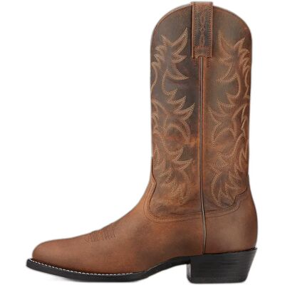 Bottes western en cuir Ariat Heritage R Toe Marron 45 - Publicité Bottes western en cuir Ariat Heritage R Toe Marron 45 - Publicité