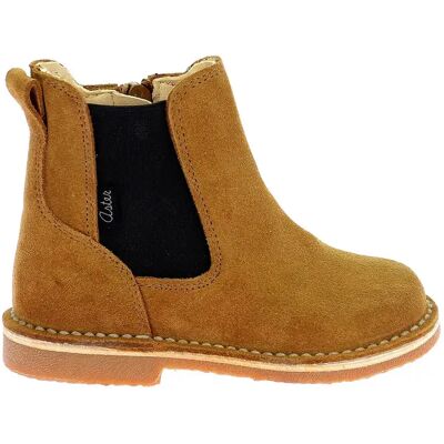 Bottines en cuir bébé Aster Abostic Marron 24 - Publicité Bottines en cuir bébé Aster Abostic Marron 24 - Publicité