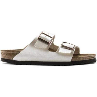 Sandales Birkenstock Arizona Birko-For Blanc 40 Étroit - Publicité Sandales Birkenstock Arizona Birko-For Blanc 40 Étroit - Publicité