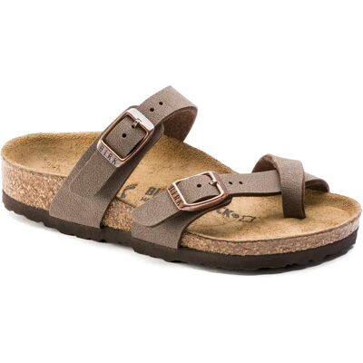 Sandales nubuck fille Birkenstock Mayari Birko-Flor Marron 29 Étroit - Publicité Sandales nubuck fille Birkenstock Mayari Birko-Flor Marron 29 Étroit - Publicité