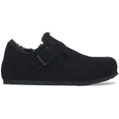 Sabots cuir suède Birkenstock London Noir 43 Étroit - Publicité Sabots cuir suède Birkenstock London Noir 43 Étroit - Publicité