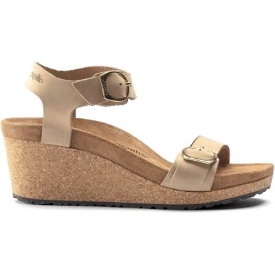 Sandales compensées femme Birkenstock Soley Beige 41 Étroit - Publicité Sandales compensées femme Birkenstock Soley Beige 41 Étroit - Publicité