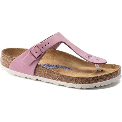 Sandales femme Birkenstock Gizeh Nubuk Leather Violet 35 Étroit - Publicité Sandales femme Birkenstock Gizeh Nubuk Leather Violet 35 Étroit - Publicité
