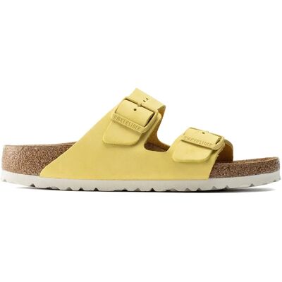 Sandales cuir nubuck Birkenstock Arizona Jaune 35 Étroit - Publicité Sandales cuir nubuck Birkenstock Arizona Jaune 35 Étroit - Publicité