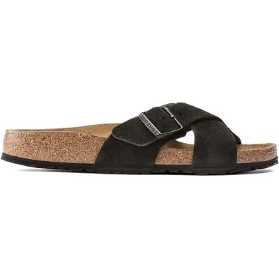 Sandales femme Birkenstock Siena Suede Leather Noir 37 Étroit - Publicité Sandales femme Birkenstock Siena Suede Leather Noir 37 Étroit - Publicité