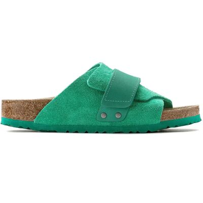 Sandales cuir nubuck suède Birkenstock Kyoto Vert 41 - Publicité Sandales cuir nubuck suède Birkenstock Kyoto Vert 41 - Publicité