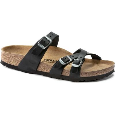 Sandales Birkenstock Franca Natural Leather Oiled Noir 43 - Publicité Sandales Birkenstock Franca Natural Leather Oiled Noir 43 - Publicité