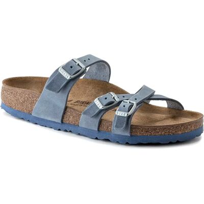 Sandales Birkenstock Franca Waxy Leather Bleu 36 Étroit - Publicité Sandales Birkenstock Franca Waxy Leather Bleu 36 Étroit - Publicité