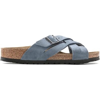 Sandales cuir huilé Birkenstock Lugano Bleu 45 Étroit - Publicité Sandales cuir huilé Birkenstock Lugano Bleu 45 Étroit - Publicité
