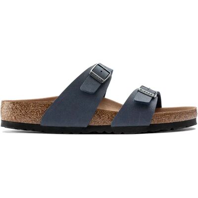 Sandales femme Birkenstock Sydney Vegan Birko-Flor Nubuck Bleu 43 - Publicité Sandales femme Birkenstock Sydney Vegan Birko-Flor Nubuck Bleu 43 - Publicité