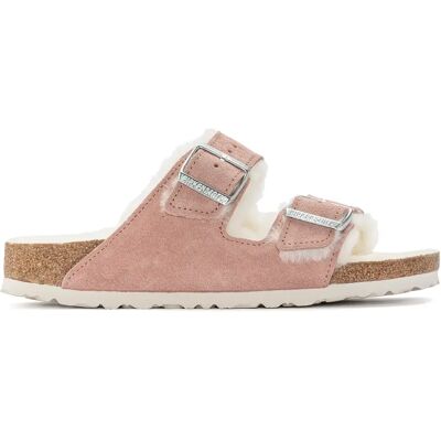 Sandales femme Birkenstock Arizona Shearling Vl Laf Rose 37 Étroit - Publicité Sandales femme Birkenstock Arizona Shearling Vl Laf Rose 37 Étroit - Publicité