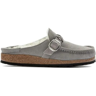 Sabots cuir suède femme Birkenstock Buckley Gris 35 Étroit - Publicité Sabots cuir suède femme Birkenstock Buckley Gris 35 Étroit - Publicité