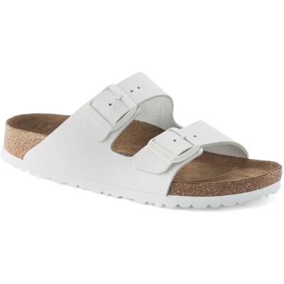 Sandales Birkenstock Arizona Soft Footbed Blanc 47 - Publicité Sandales Birkenstock Arizona Soft Footbed Blanc 47 - Publicité