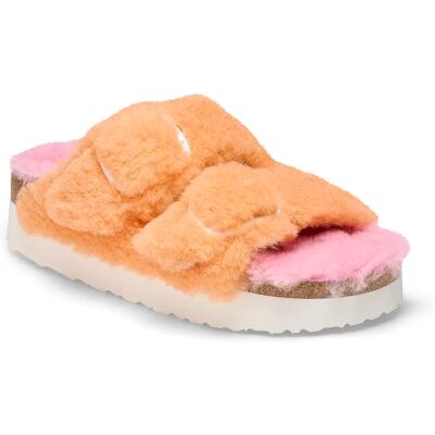 Sabots femme Birkenstock Arizona Big Buckle Platform Fur Multicolore 40 Étroit - Publicité Sabots femme Birkenstock Arizona Big Buckle Platform Fur Multicolore 40 Étroit - Publicité