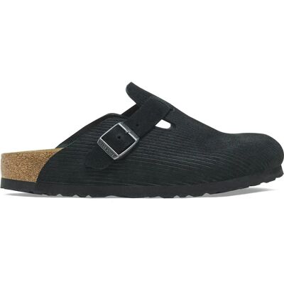 Sabots cuir suédé Birkenstock Boston Noir 41 Étroit - Publicité Sabots cuir suédé Birkenstock Boston Noir 41 Étroit - Publicité