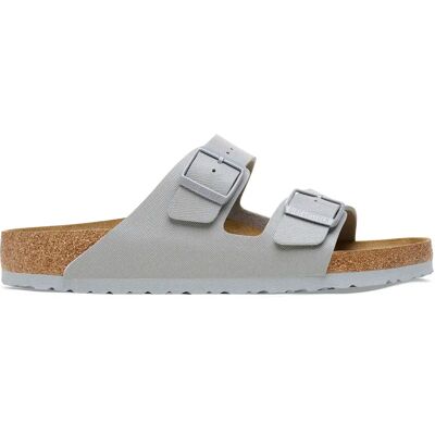 Sandales Birkenstock Arizona Mixed Leather Gris 40 Étroit - Publicité Sandales Birkenstock Arizona Mixed Leather Gris 40 Étroit - Publicité