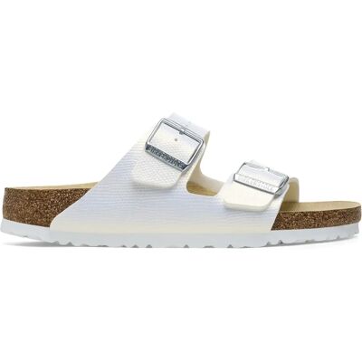 Sandales femme Birkenstock Arizona Blanc 37 Étroit - Publicité Sandales femme Birkenstock Arizona Blanc 37 Étroit - Publicité