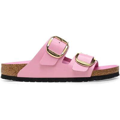 Mules femme Birkenstock Arizona Big Buckle Natural Leather Patent Rose 43 - Publicité Mules femme Birkenstock Arizona Big Buckle Natural Leather Patent Rose 43 - Publicité