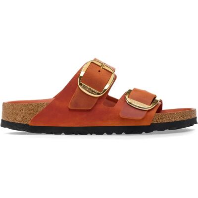 Mules femme Birkenstock Arizona Big Buckle Oiled Leather Orange 42 Étroit - Publicité Mules femme Birkenstock Arizona Big Buckle Oiled Leather Orange 42 Étroit - Publicité