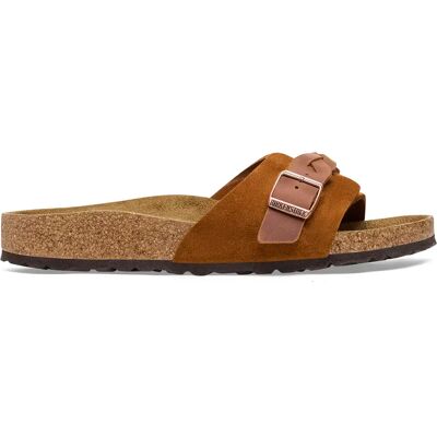 Sandales femme Birkenstock Oita Braided Suede Leather Marron 36 - Publicité Sandales femme Birkenstock Oita Braided Suede Leather Marron 36 - Publicité
