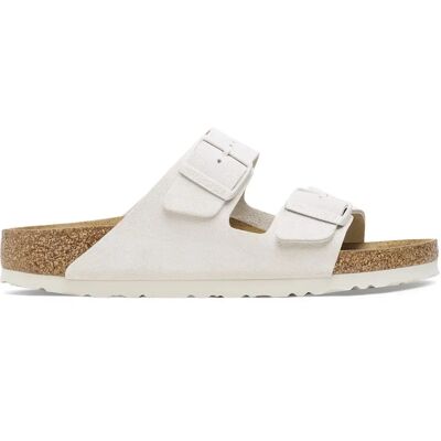 Sandales Birkenstock Arizona Suede Leather Blanc 41 - Publicité Sandales Birkenstock Arizona Suede Leather Blanc 41 - Publicité